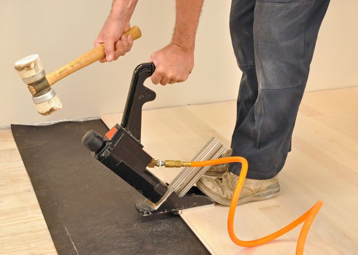 Plank installation detail