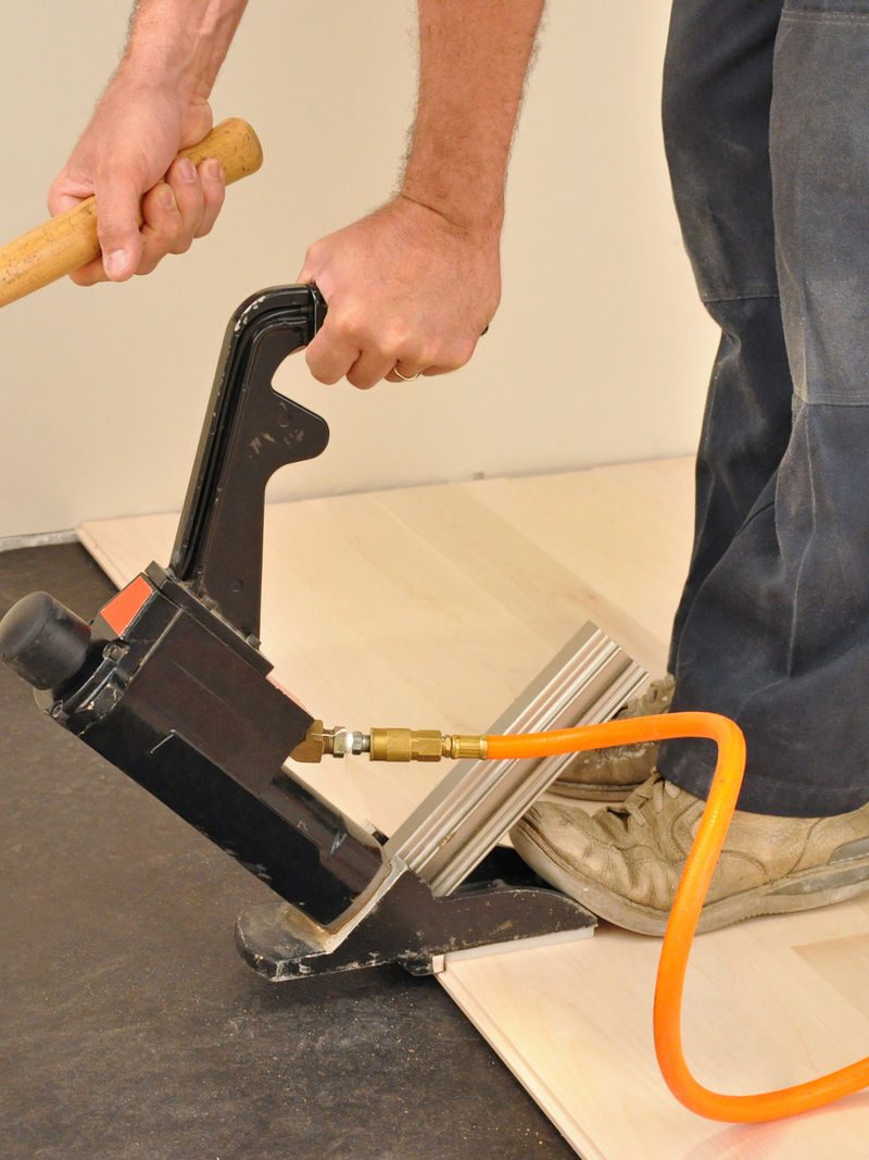 Hardwood installation detail